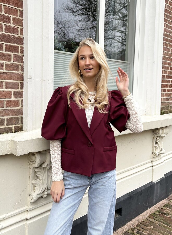 Blazer Zarah bordeaux
