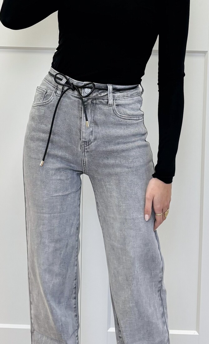 Taille knoopriem zwart