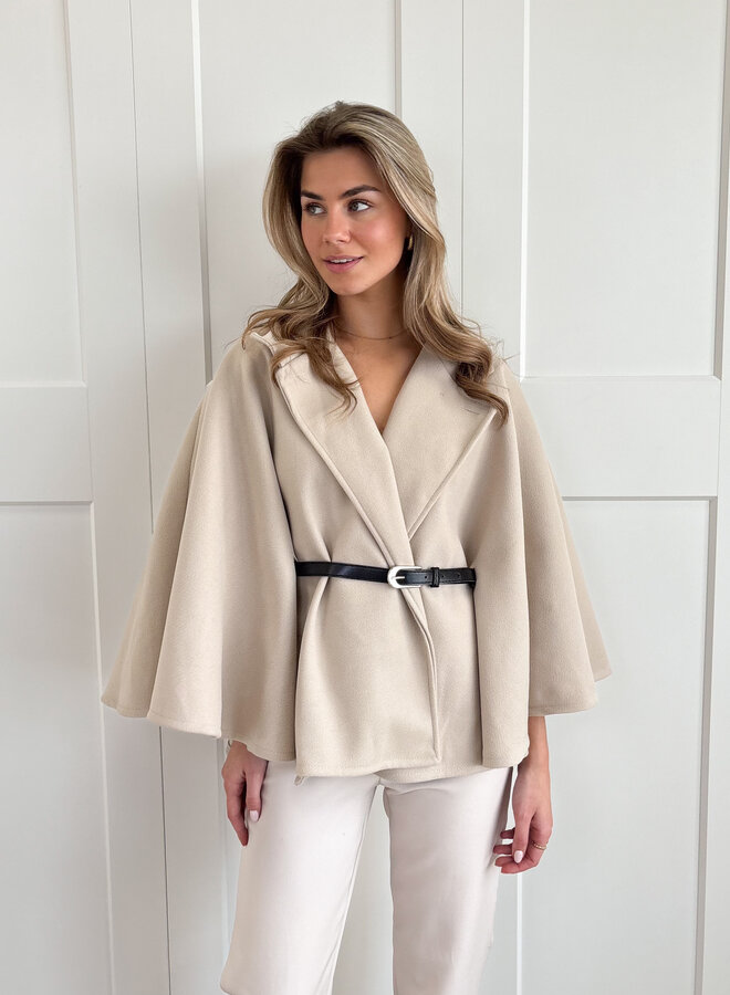 Poncho Elisa beige