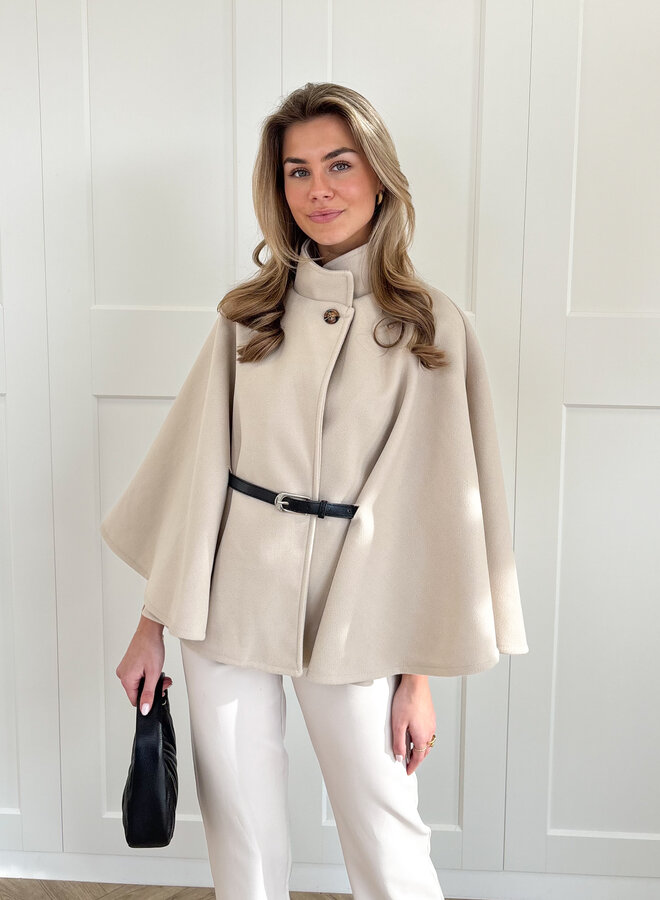 Poncho Elisa beige