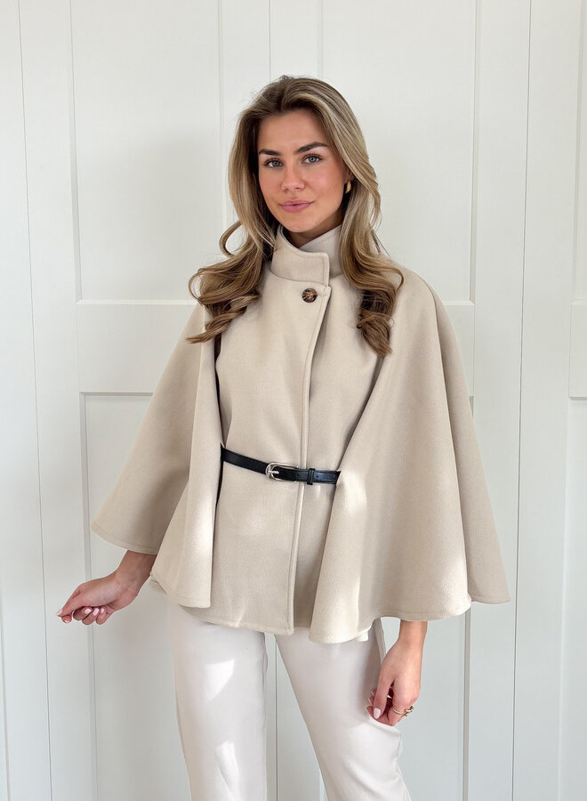Poncho Elisa beige