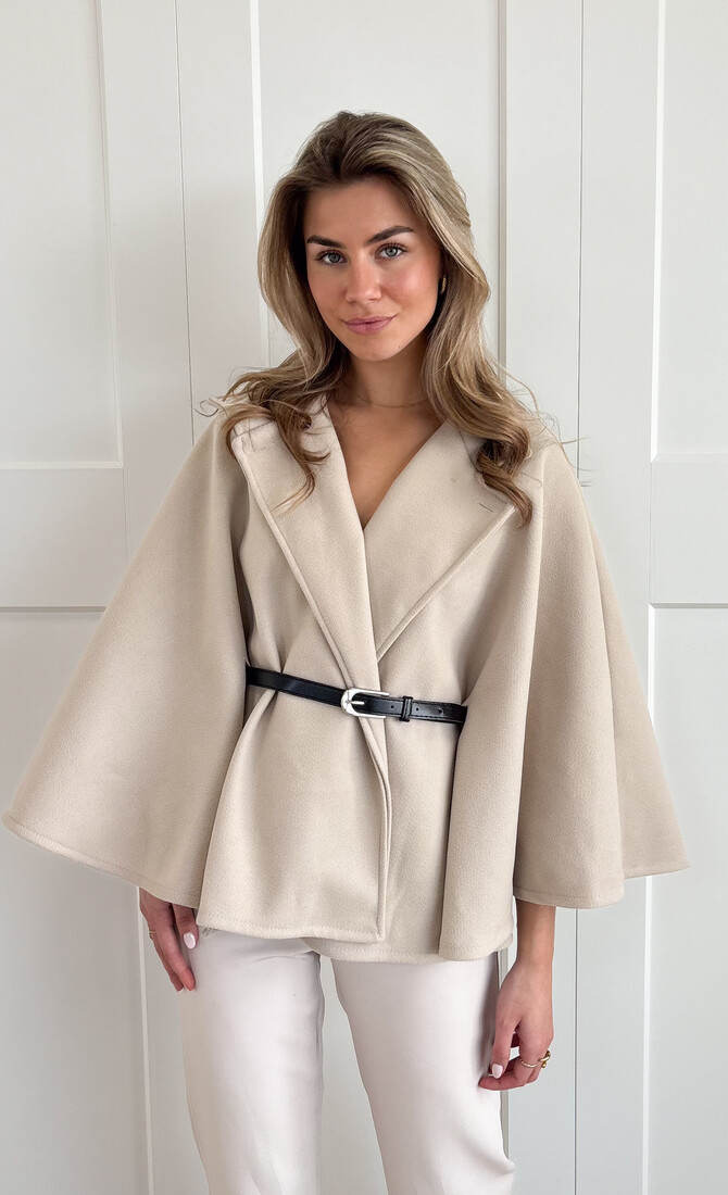 Poncho Elisa beige