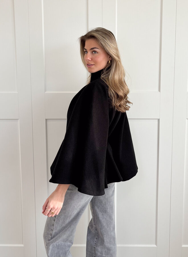 Poncho Elisa zwart