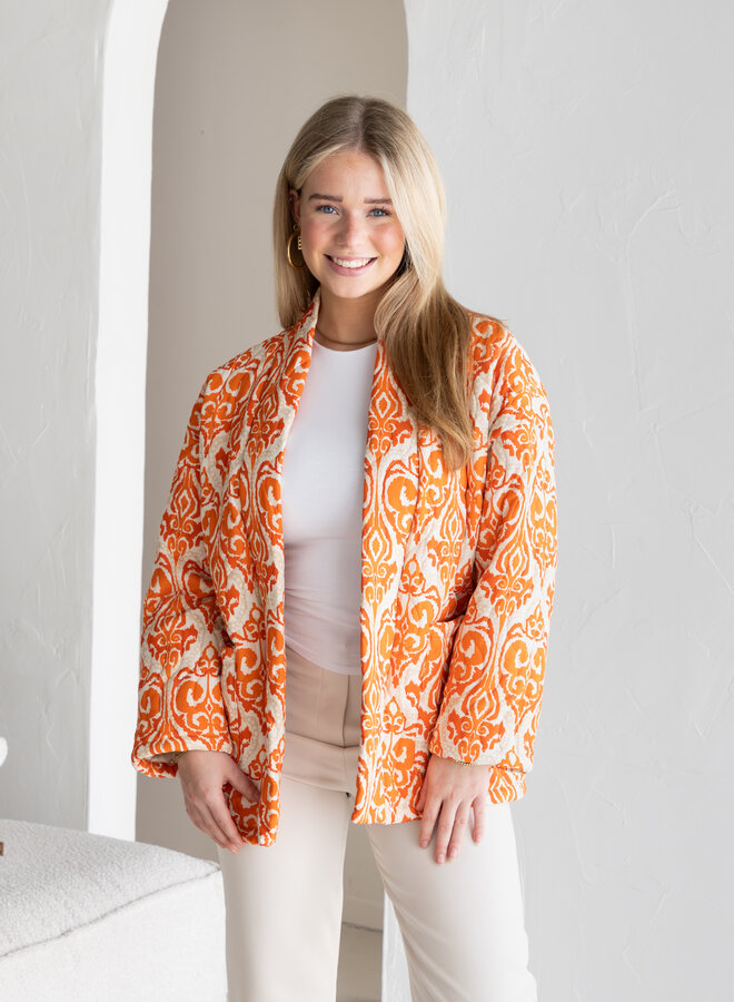 Jas Doortje oranje
