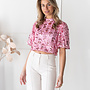 Pailletten top Victoria roze