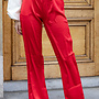 Satin broek Tess rood