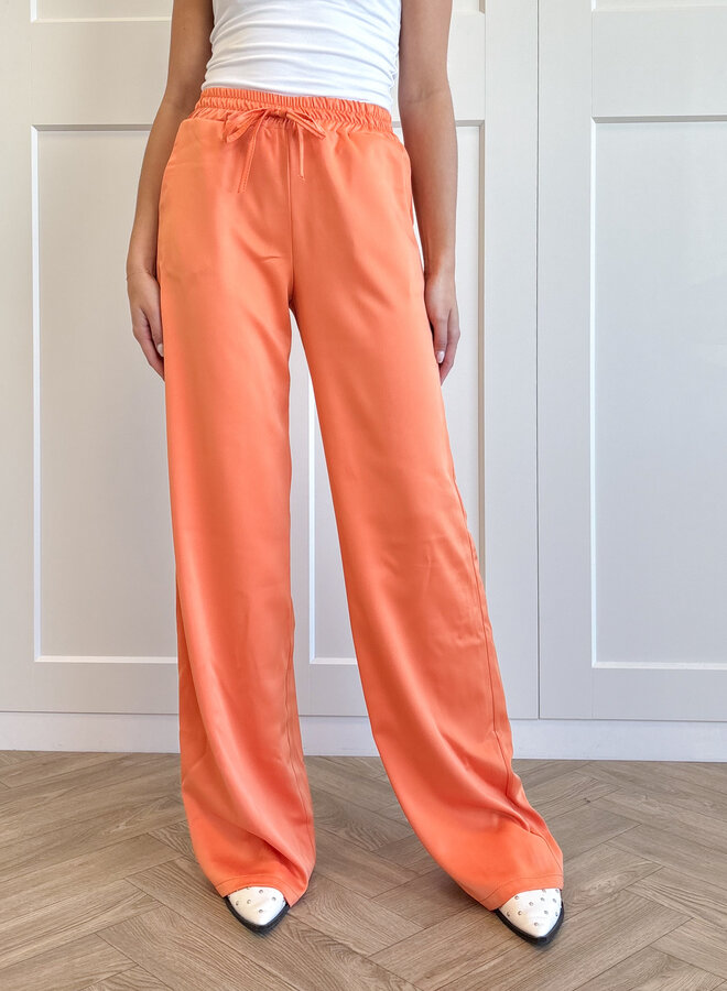 Satin broek Tess oranje