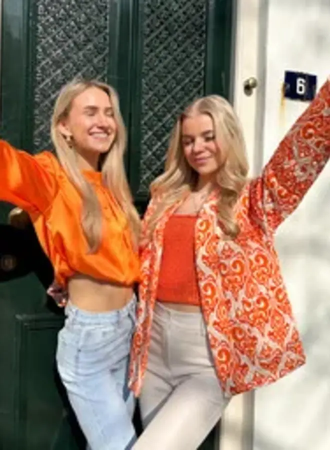 Jas Doortje oranje