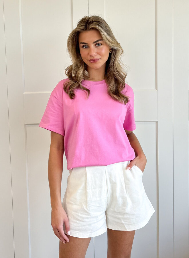 Oversized T-shirt roze