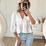 Broderie blouse Peggy wit
