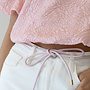 Taille knoopriem roze