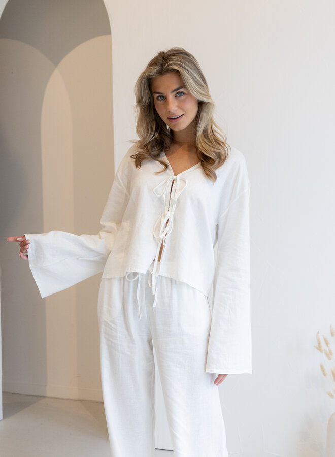 Linnen Blouse Loïs wit