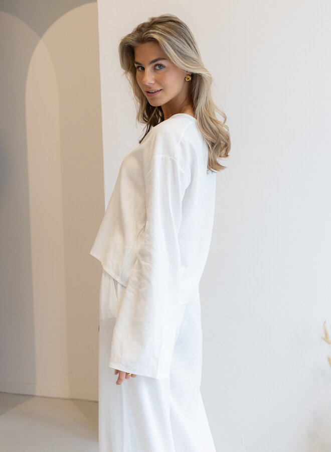 Linnen Blouse Loïs wit