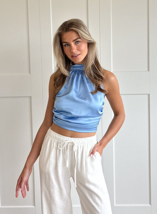 Top Scarlet Light blue
