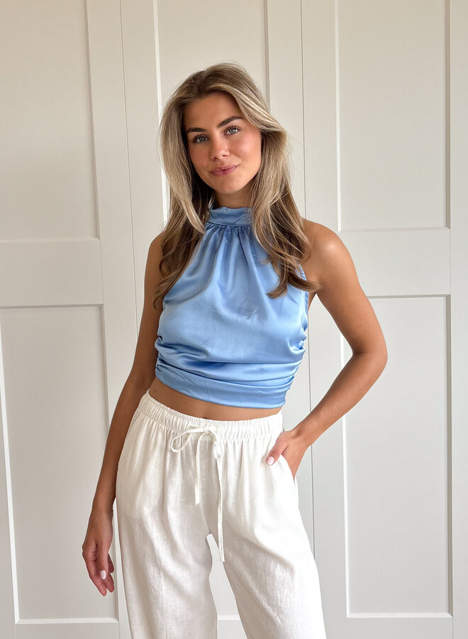 Top Scarlet Light blue