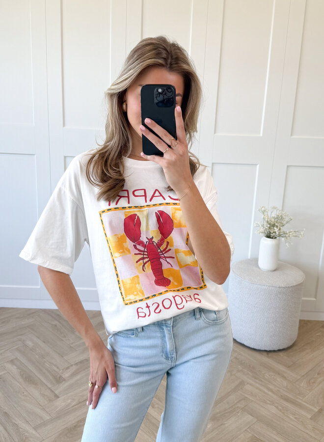 T-shirt Capri wit