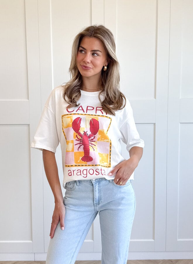 T-shirt Capri wit