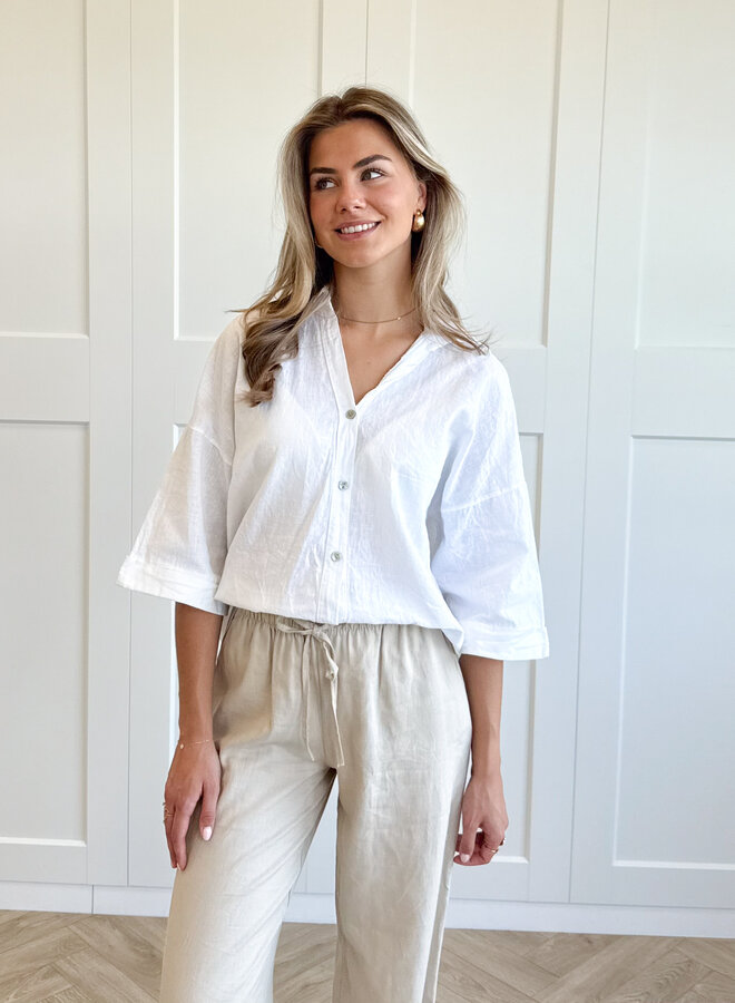 Linnen Blouse Lulu wit