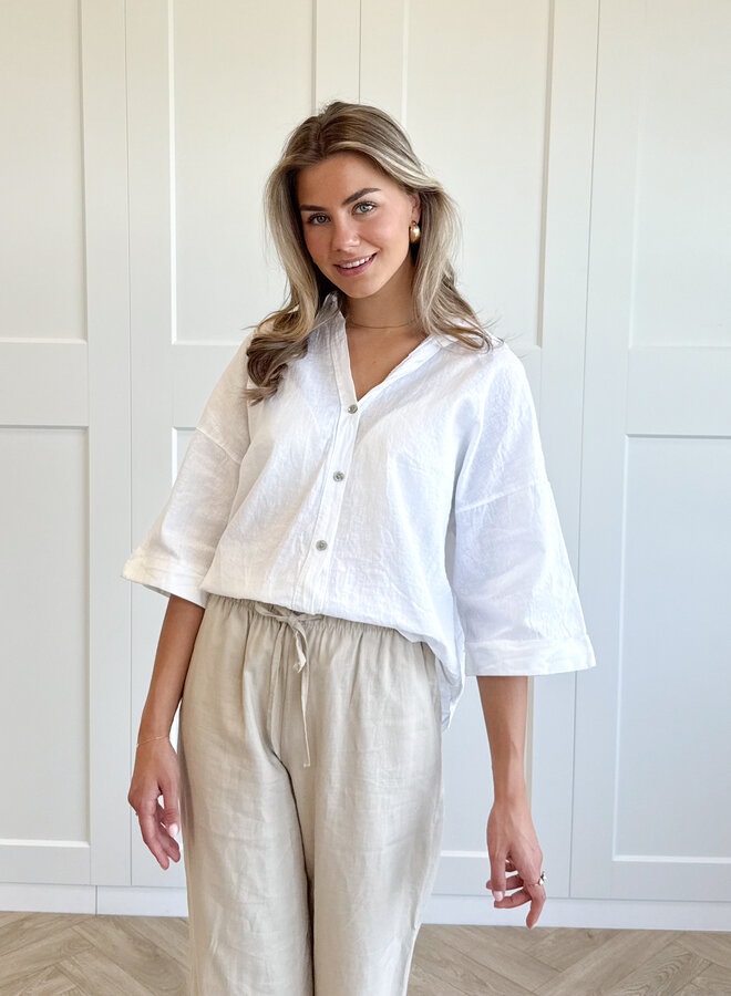 Linnen Blouse Lulu wit