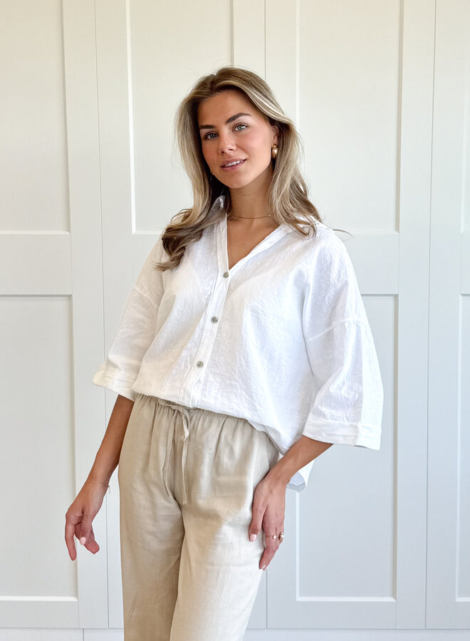 Linnen Blouse Lulu wit