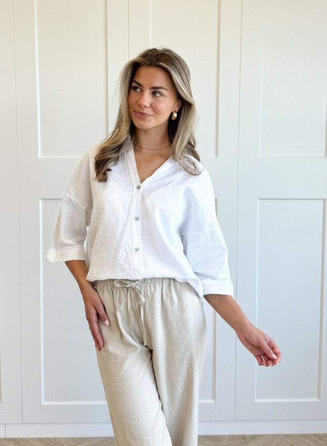 Linnen Blouse Lulu wit