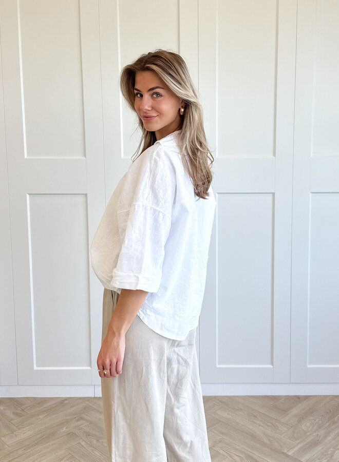 Linnen Blouse Lulu wit