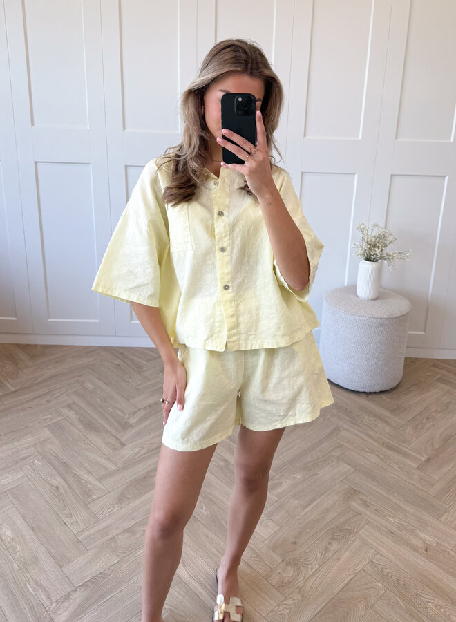 2 piece set Odile geel