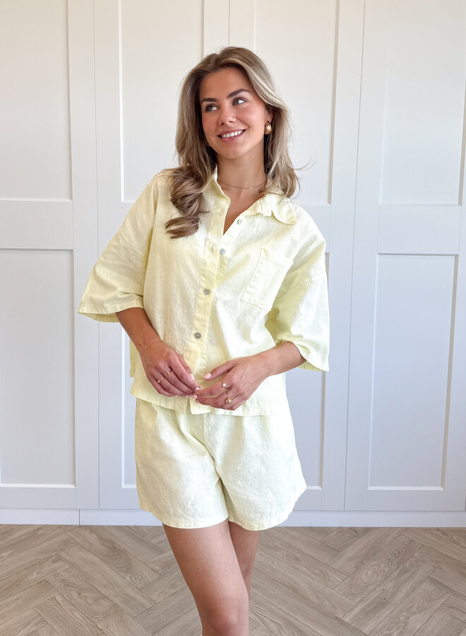 2 piece set Odile geel