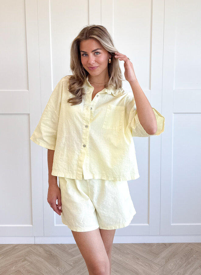 2 piece set Odile geel