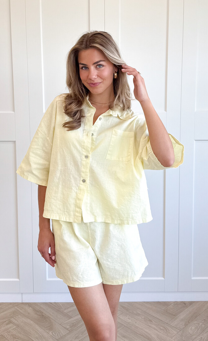 2 piece set Odile geel