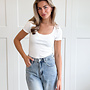 Basic top Claire wit