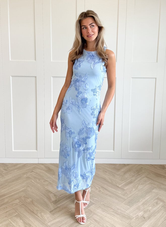 Maxi jurk Luna blauw