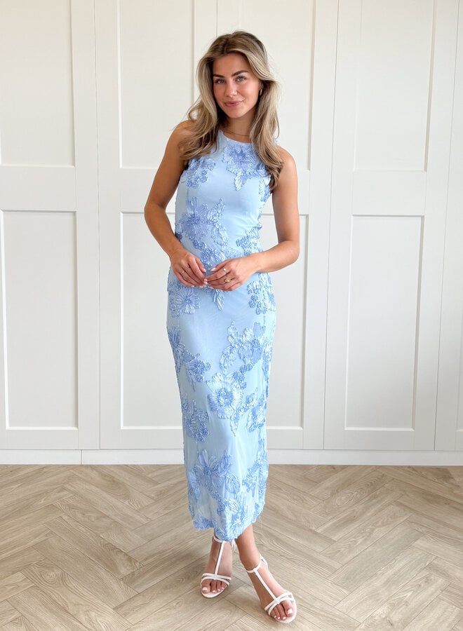 Maxi jurk Luna blauw