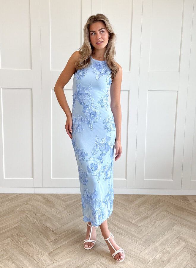 Maxi jurk Luna blauw