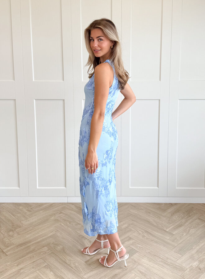 Maxi jurk Luna blauw