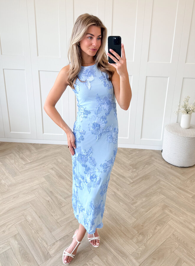 Maxi jurk Luna blauw