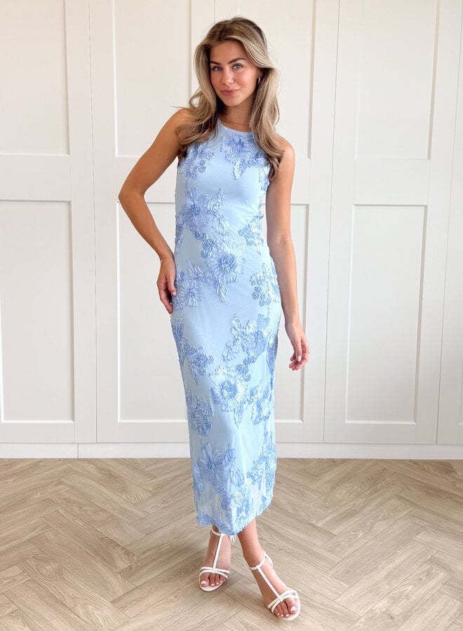 Maxi jurk Luna blauw