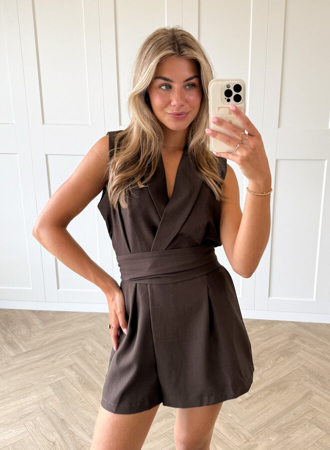 Playsuit Emma bruin
