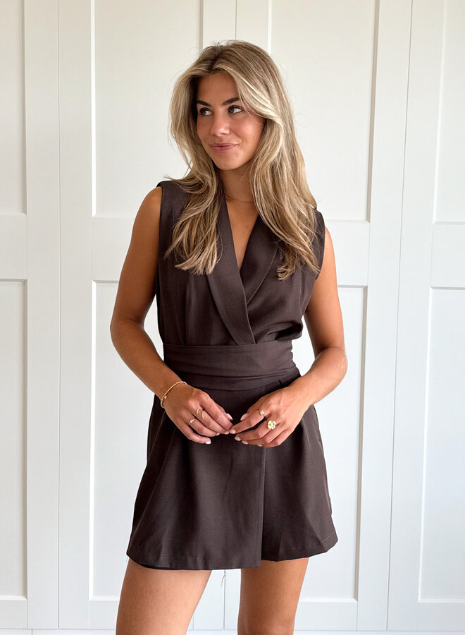 Playsuit Emma bruin