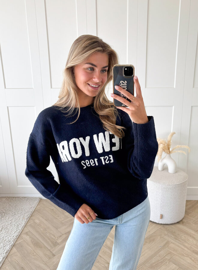 Trui New York 1992 navy