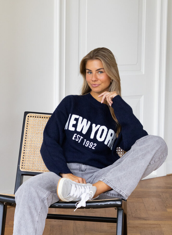 Trui New York 1992 navy