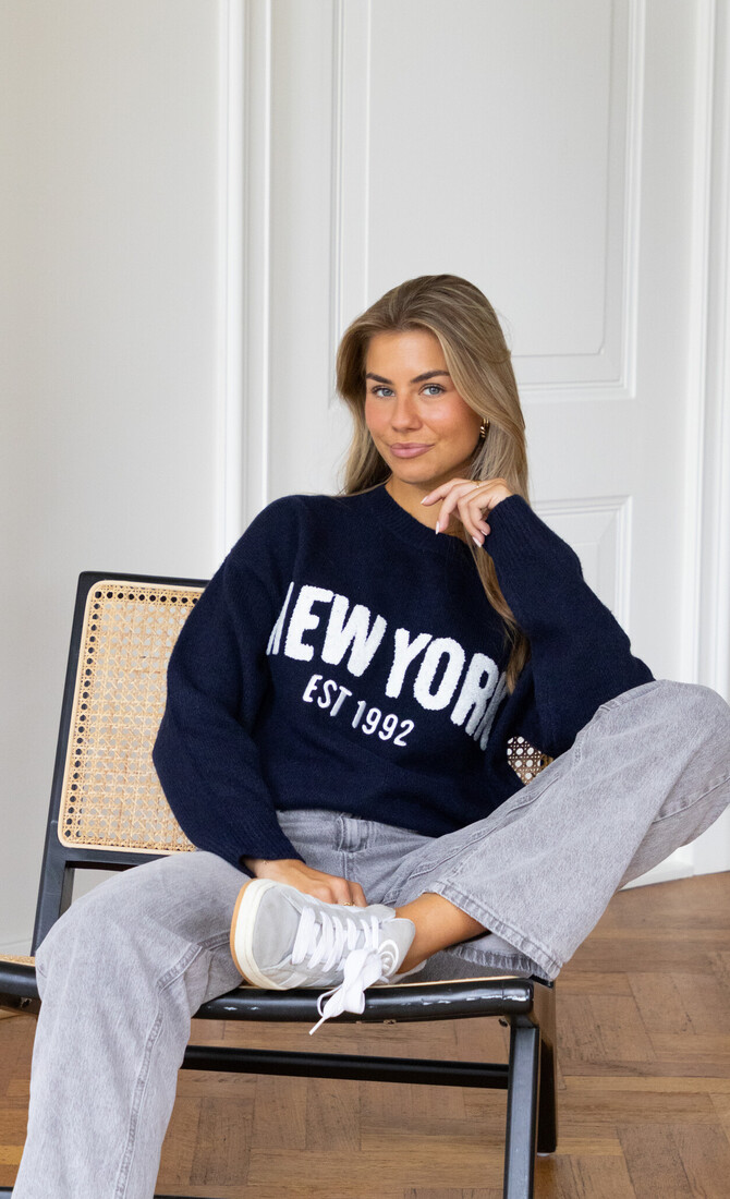 Trui New York 1992 navy