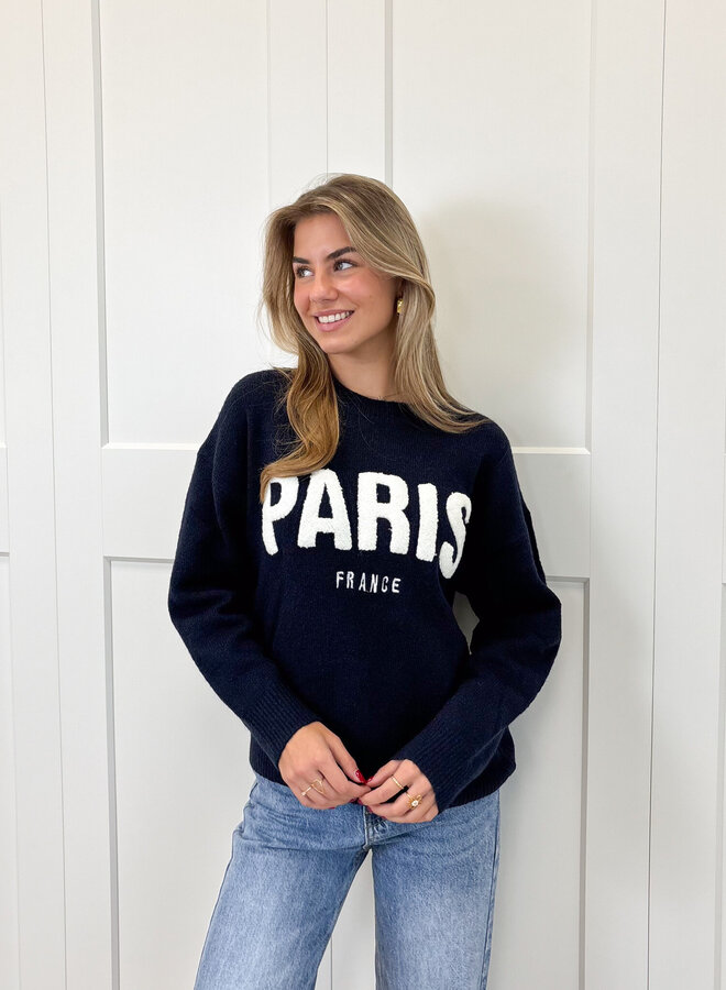Meet me in Paris zwart blauw