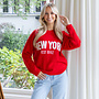 Trui New York 1992 rood
