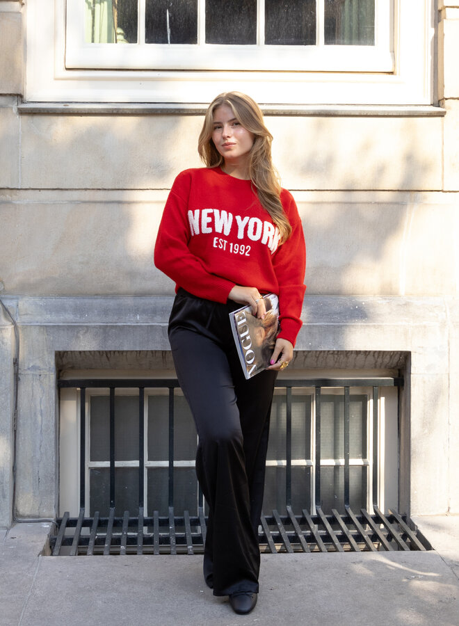 Trui New York 1992 rood
