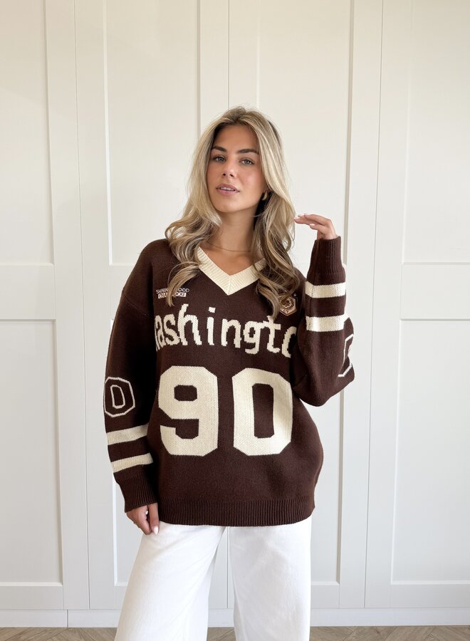 Oversized trui Washington bruin