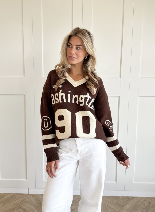 Oversized trui Washington bruin