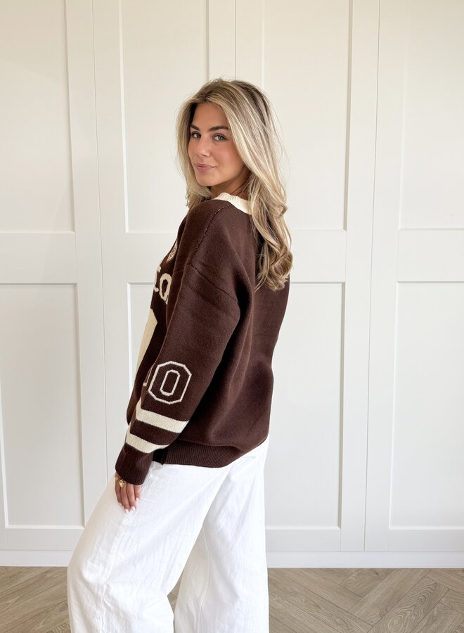 Oversized trui Washington bruin