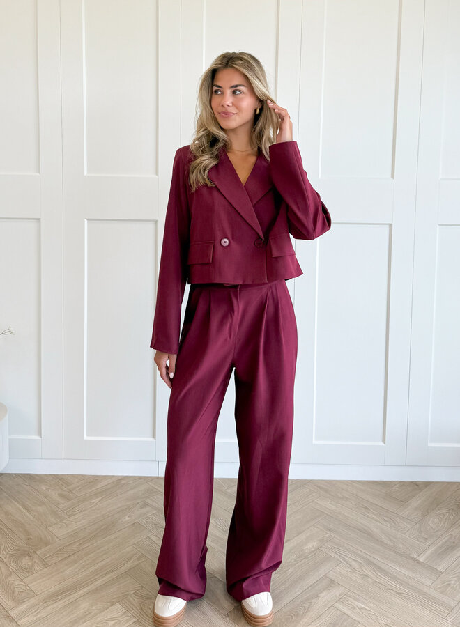 Co-ord set Rosalie bordeaux