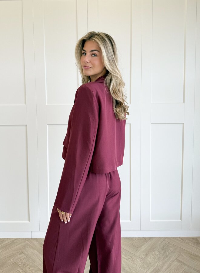 Co-ord set Rosalie bordeaux